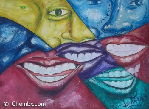Smiles Painting of African Art